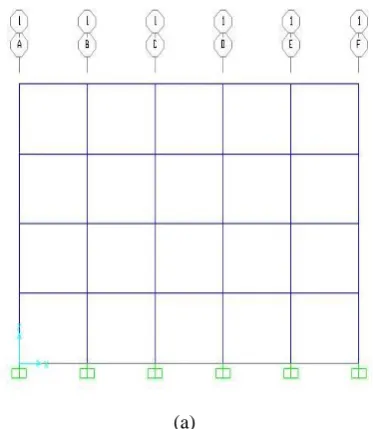 Figure 3Plan and orientation of columns of 4 story steel frame building 