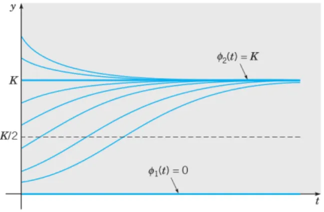Figure 6: Graph of some solution ϕ(t) is Eq. 24