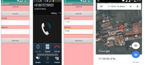 Fig -7 Mobile application created and it’s result 