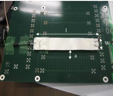 Figure 3: Air line above PCB trace line as the receiver.  