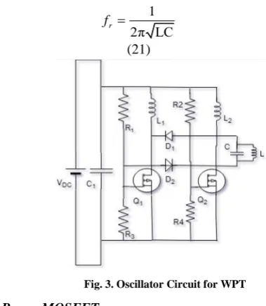 Fig. 3. Oscillator Circuit for WPT 