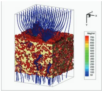 Figure 8.C.8  Catalyzed Particulate Filter Air Flow Modeling at Pacific Northwest National LaboratoryResearch and development 