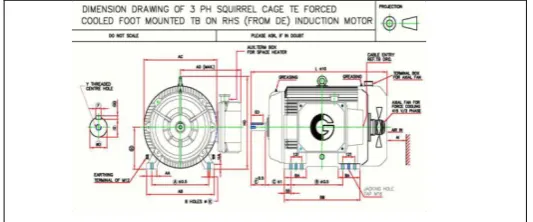 Fig – 2 : 3 Phase Squirrel cage Induction Motor 