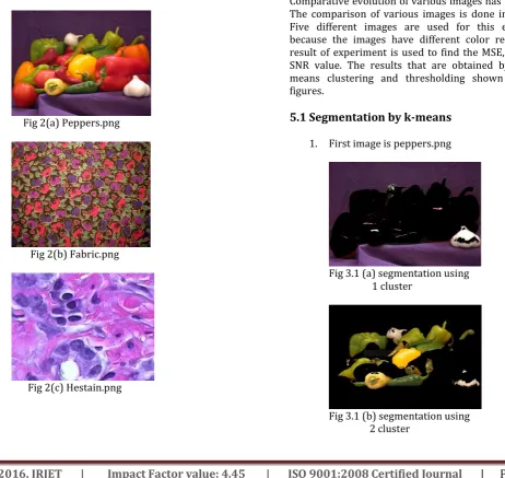 Fig 3.1 (a) segmentation using 