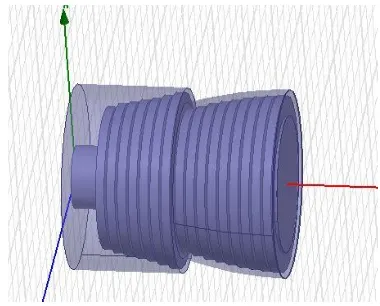 Fig 10: Cross Polarazation of Linear  Profile  courragated conical horn antenna 