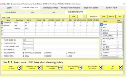 Fig -3 New Project Input Window 
