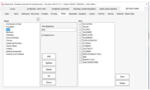 Fig -6  Setting and Admin Window 