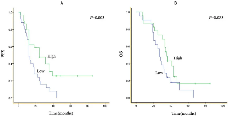 Table 5: Multivariate analysis of PFS and OS