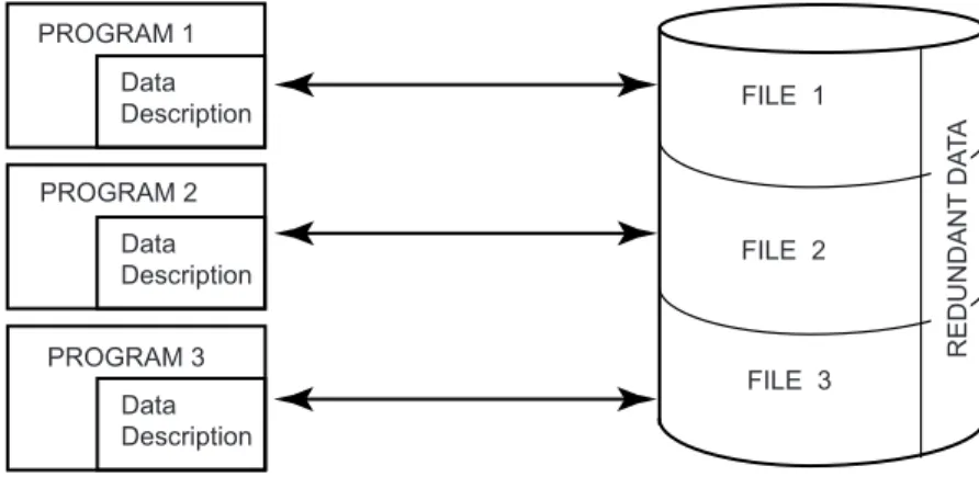 Fig. 1.1 Traditional File Processing