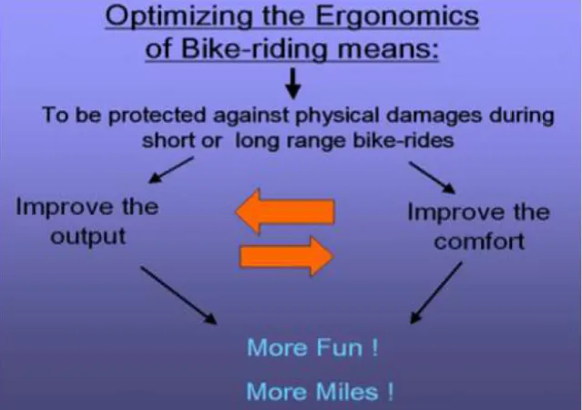 Figure 1 Comfort element for short and long range bike ride [17] 