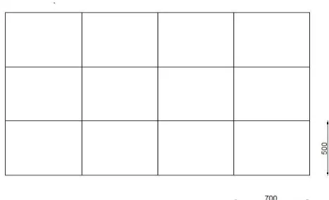 Fig -1: Plan View (All Units are in Centimeter) 