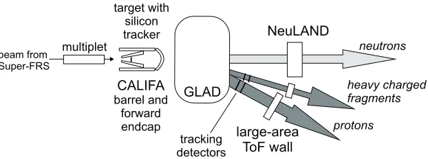 Figure 5. Schematic overview of the R3B experiment.