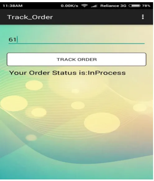 Figure 13: Track Order  