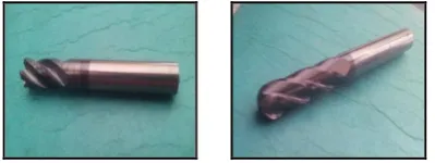 Fig 8. Endmill tool and Ballnose tool 