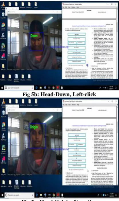 Fig 5a: Head-Left, Scroll-up     