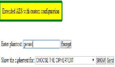 Fig -3: Snapshot of software where we get the plaintext after  the decryption process 