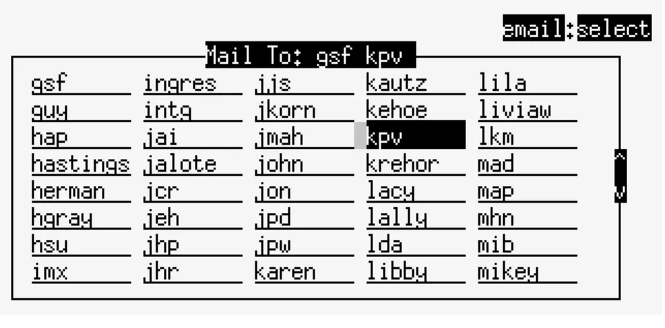 Figure 3: The select screen