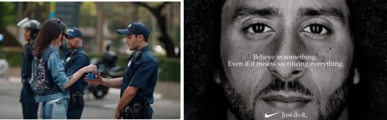 Figure 1A: Pepsi-Jenner Figure 1B: Nike-Kaepernick