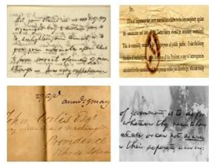 Fig -1: Degraded document image examples from DIBCO dataset 