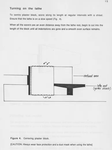 Figure 4. Centering plaster block. 