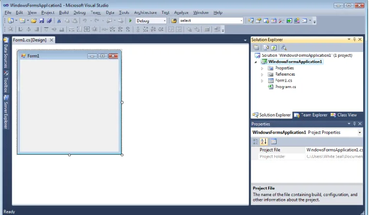 Figure 1 – IDE window 