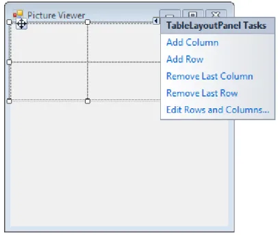 Figure 7 – TableLayoutPanel control 