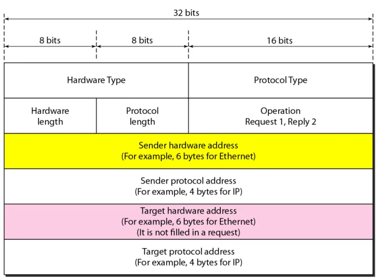 Figure 21.2   ARP packet