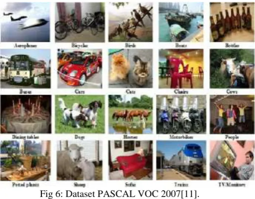Fig 6: Dataset PASCAL VOC 2007[11].  