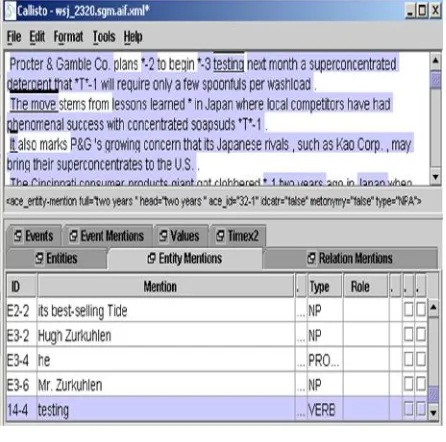 Figure 5: Co-reference Annotation Tool