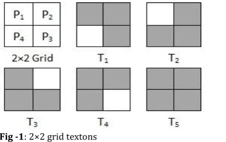 Fig -1: 2×2 grid textons 