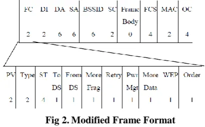 Fig 2. Modified Frame Format 