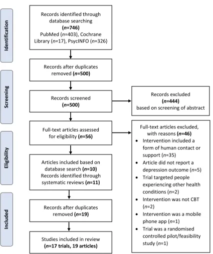 Figure 3.1. Preferred reporting items for systematic reviews and meta-analysis (PRISMA) diagram displaying procedure for selecting articles 