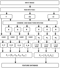 Fig. 3 Proposed CBIR feature extraction process 