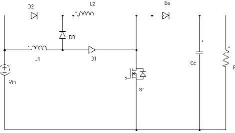 Fig. 1.  Modified boost type with switched inductor technique 