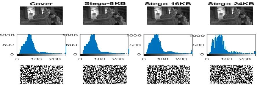 Fig. 5: Stego-key encryption, transmission, and decryption using public key cryptography 