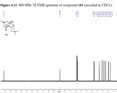 Figure 4.13: 101 MHz 13C NMR spectrum of compound 181 (recorded in CDCl3). 