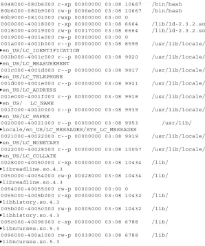 Figure 3.1 shows a sample maps file which we will analyze in subsequentsections.