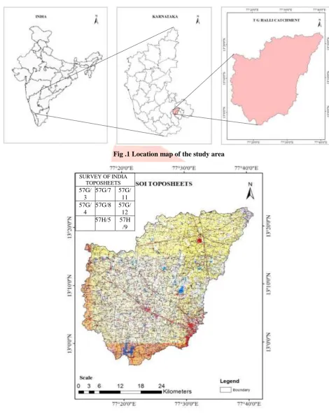 Fig .1 Location map of the study area 