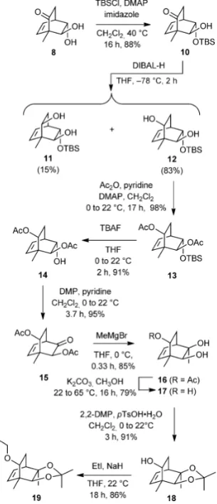 Figure 2. The theoretically favored Diels–Alder adduct, 4, arising from the re-action of sorbicillinol (3) with ethyl vinyl ether and the structure of its enan-tiomer (ent-4) targeted for synthesis in the present study.