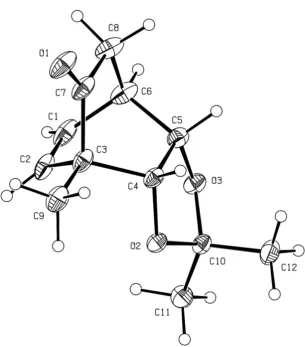 Figure S2 atoms. Anisotropic displacement ellipsoids show 30% probability levels. Hydrogen : Structure of compound 7 (CCDC 1526109) with labeling of selected atoms are drawn as circles with small radii