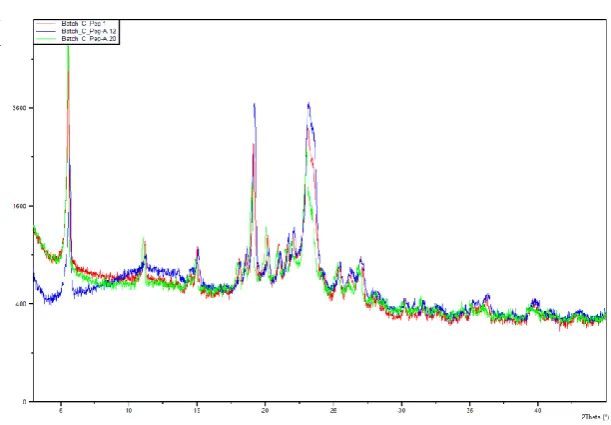 Figure: 8. WAXD diffractorgrams of Batch Pk17. 
