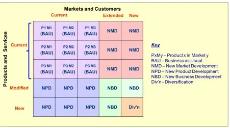 Figure 3 - Segmenting products & markets