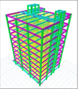 Fig -5: Isometric viеw of structure  
