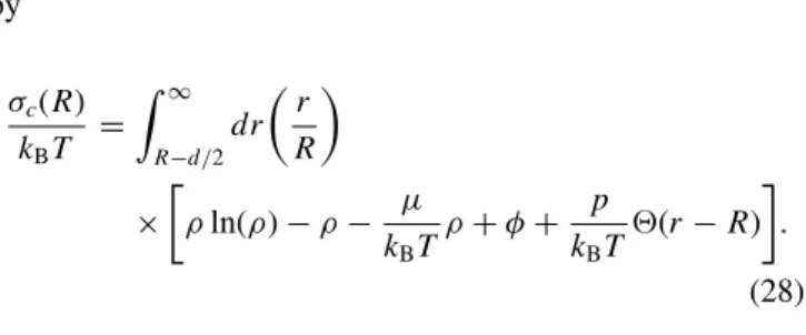 TABLE II. Numerical values for the bending rigidity k (in units of k B T ) for three values of the volume fraction η