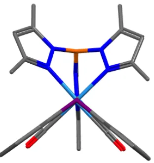 Figure 2.3. Depiction of the mirror plane in 2.  