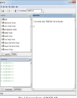 Fig 2 snapshot for open the new file 
