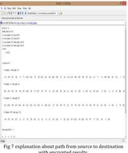 Fig 7 explanation about path from source to destination 