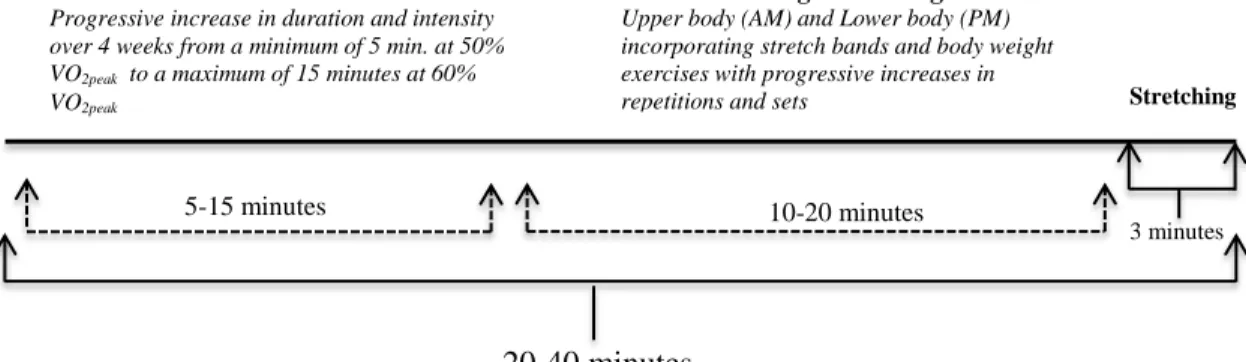 Figure 2. Standard Exercise Session Protocol 