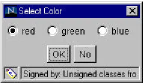 Figure 15-5:  The color dialog produced by the AppletDialog program. 