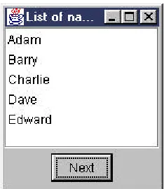Figure 31.3: Sorted data using SortedListModel 